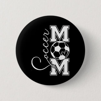 Badge Rond 5 Cm Vintage Soccer Mom Pride Gift For Men Women Kid Bo