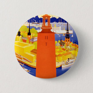 Badge Rond 5 Cm Vintage Stockholm
