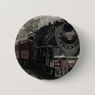 Badge Rond 5 Cm Vintage train decor design