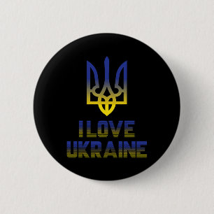 Badge Rond 5 Cm Vintage Ukraine Drapeau Ukrainien Fierté 4