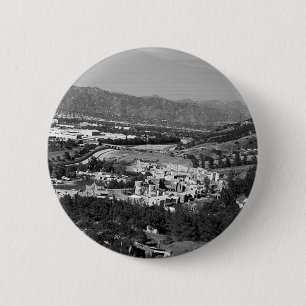 Badge Rond 5 Cm Vintage USA Californie Hollywood studio Universal