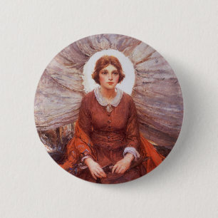 Badge Rond 5 Cm Vintage Western, Madonna of the Prairie par Koerne