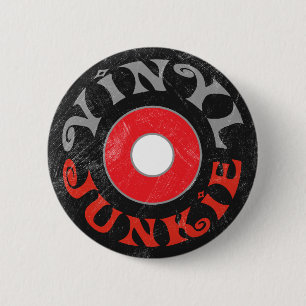 Badge Rond 5 Cm Vinyl Junkie