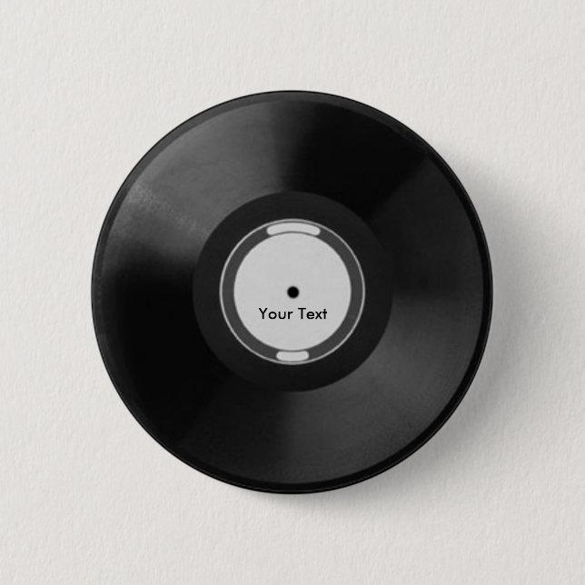 Badge Rond 5 Cm Vinyl.Record (Devant)