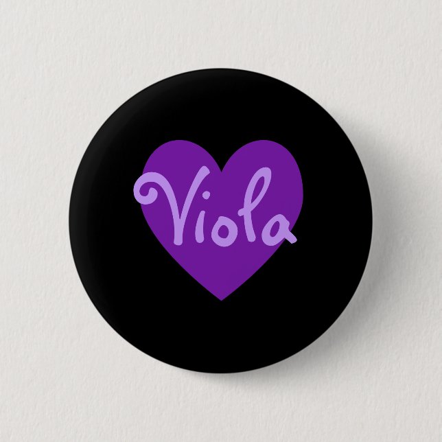 Badge Rond 5 Cm Viola en violet (Devant)