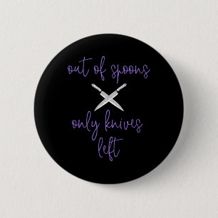 Badge Rond 5 Cm Violet Fibro Lupus Spoonie Sensibilisation À Parti