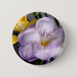 Badge Rond 5 Cm violet freesia