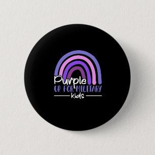 Badge Rond 5 Cm Violet pour les enfants militaires Arc-en-ciel Enf