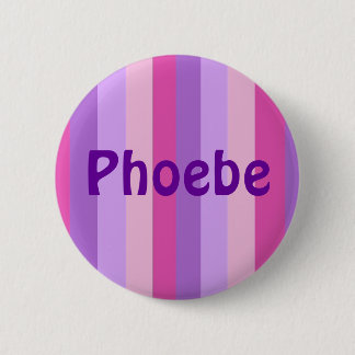 Badge Rond 5 Cm Violette rayée et magenta