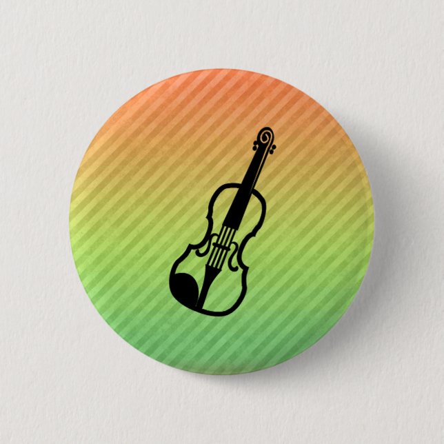 Badge Rond 5 Cm Violon (Devant)