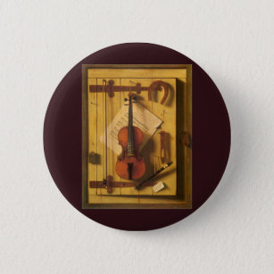 Badge Rond 5 Cm Violon et musique de Still Life par William Harnet