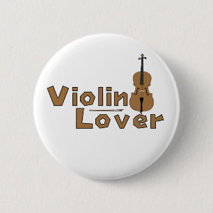 Badge Rond 5 Cm Violon Lover