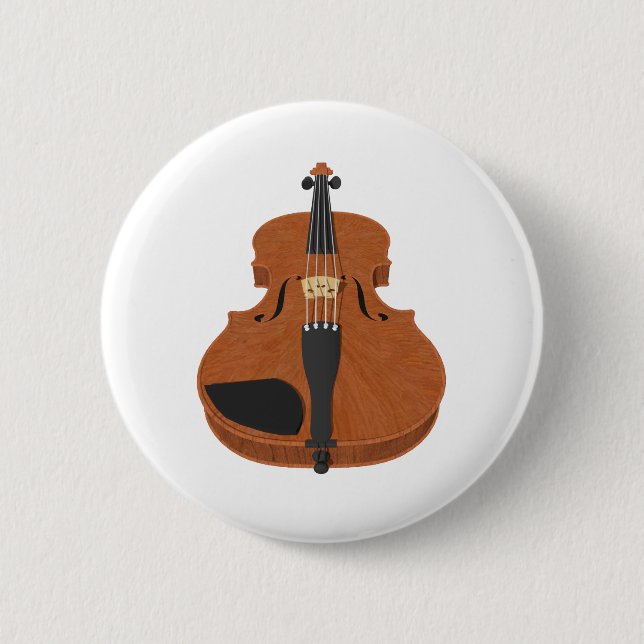 Badge Rond 5 Cm Violon : Modèle 3D: (Devant)