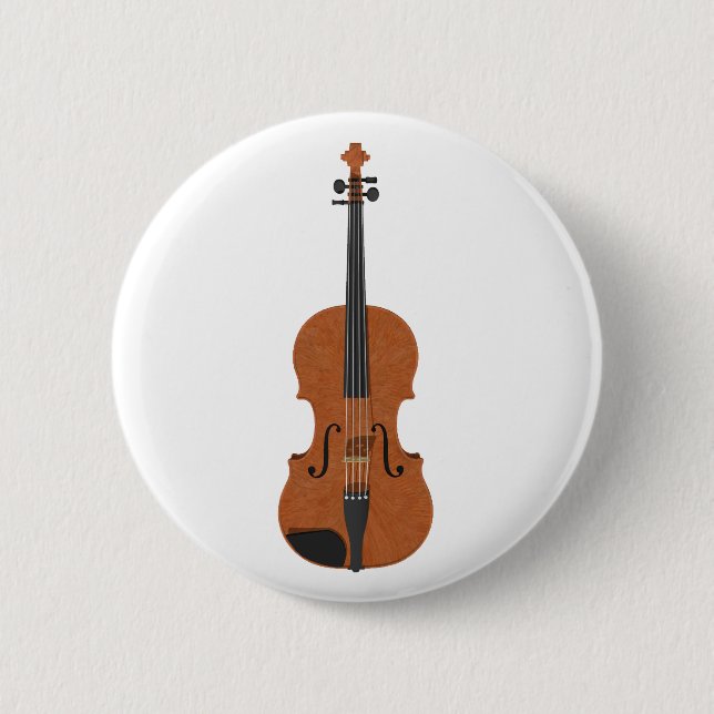 Badge Rond 5 Cm Violon : modèle 3D : (Devant)