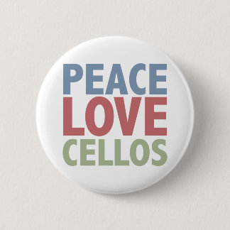 Badge Rond 5 Cm Violoncelles d'amour de paix