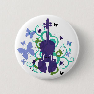 Badge Rond 5 Cm Violons de ciel