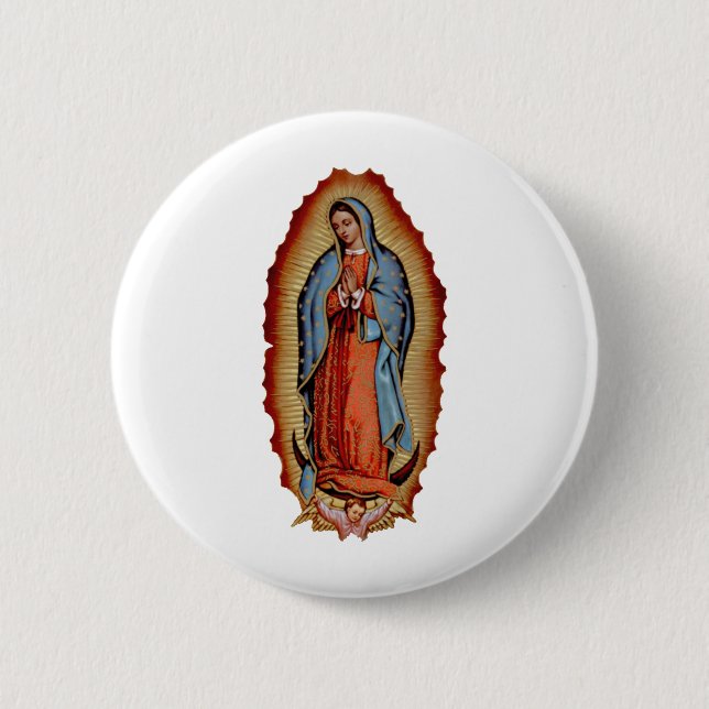 BADGE ROND 5 CM VIRGEN DE GUADALUPE COLECTION (Devant)