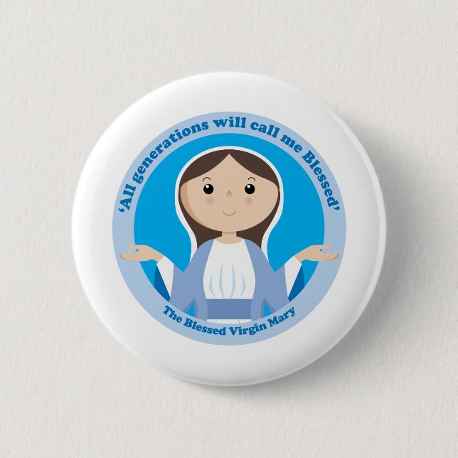 Badge Rond 5 Cm Virgin Mary (Devant)