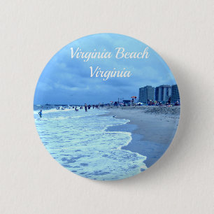 Badge Rond 5 Cm Virginia Beach, Virginia