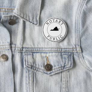 Badge Rond 5 Cm Virginia Notaire Public