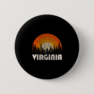 Badge Rond 5 Cm Virginie - nature drôle vintage randonnée 60s 70s