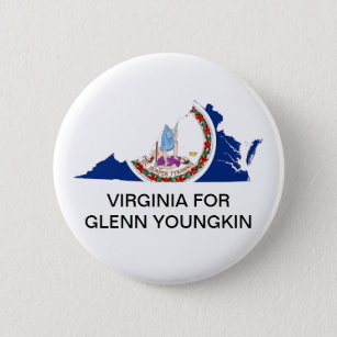 Badge Rond 5 Cm Virginie pour GLENN YOUNGKIN GOVERNOR Button