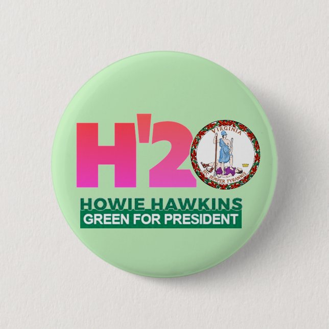 Badge Rond 5 Cm Virginie pour Howie 2020 (Devant)