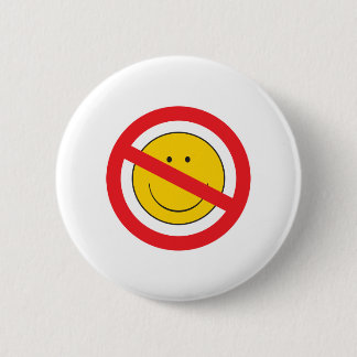 Badge Rond 5 Cm Visage anti-souriant