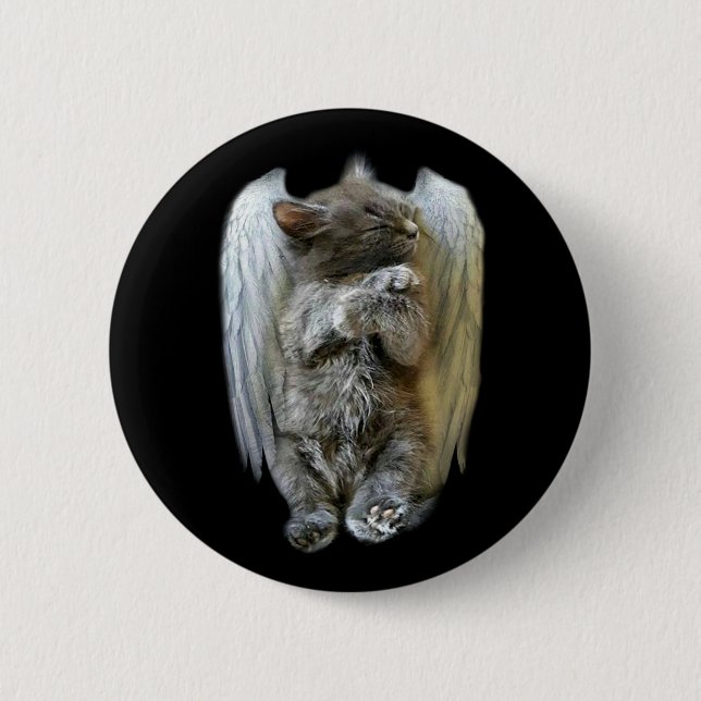 Badge Rond 5 Cm Visage d'ange (Devant)