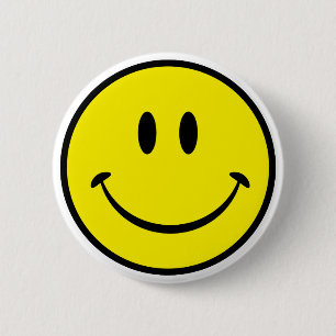 Badge Rond 5 Cm Visage de bonheur