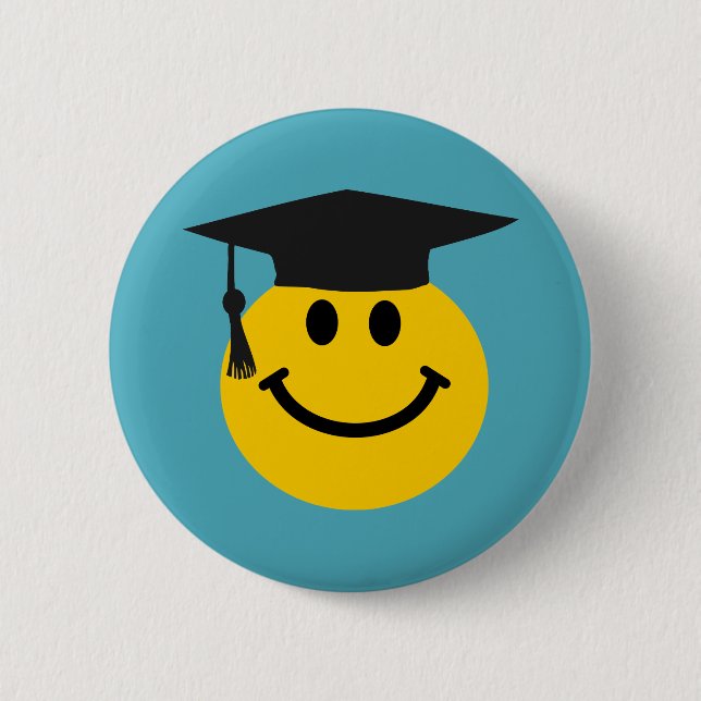 Badge Rond 5 Cm Visage de fin d'études (Devant)