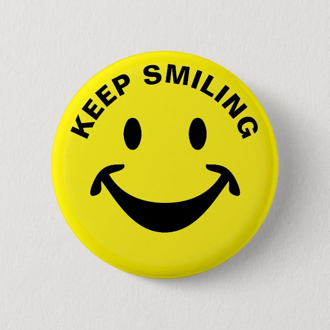 Badge Rond 5 Cm Visage drôle + votre backg. et idées (Devant)