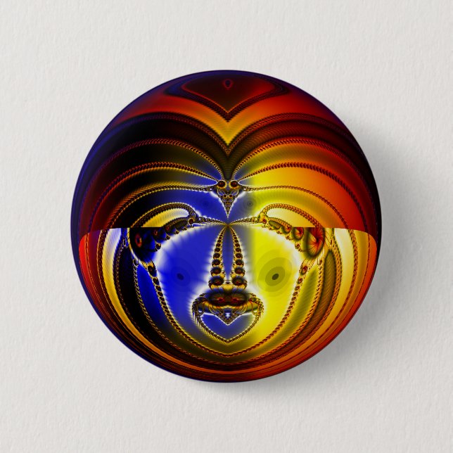 Badge Rond 5 Cm Visage factuel (Devant)