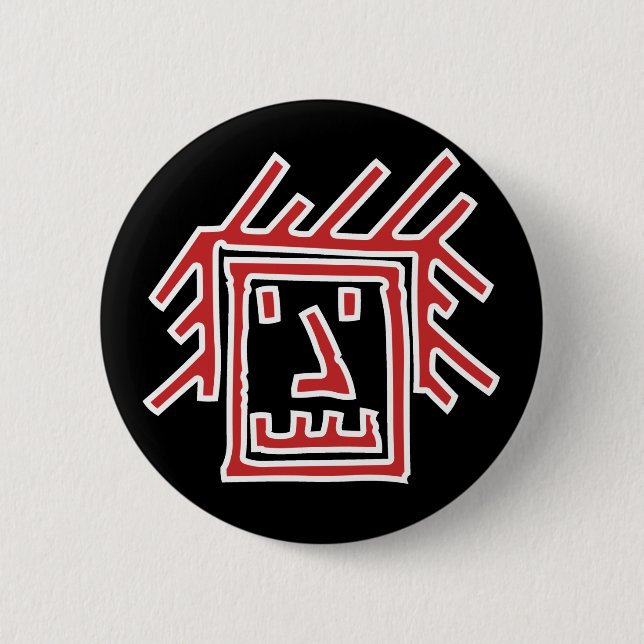 Badge Rond 5 Cm Visage funk (Devant)