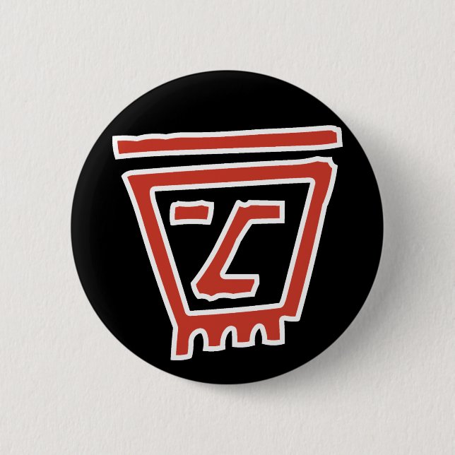 Badge Rond 5 Cm Visage funk (Devant)