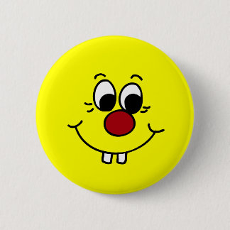 Badge Rond 5 Cm Visage Grumpey de génie