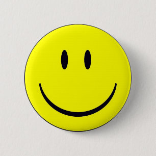 Badge Rond 5 Cm Visage heureux