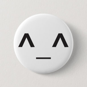 Badge Rond 5 Cm Visage heureux d'Anime