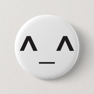 Badge Rond 5 Cm Visage heureux d'Anime