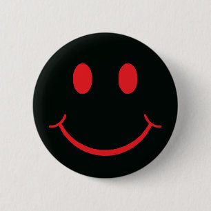 Badge Rond 5 Cm Visage heureux rétro