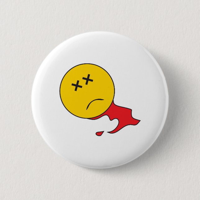 Badge Rond 5 Cm Visage mort (Devant)