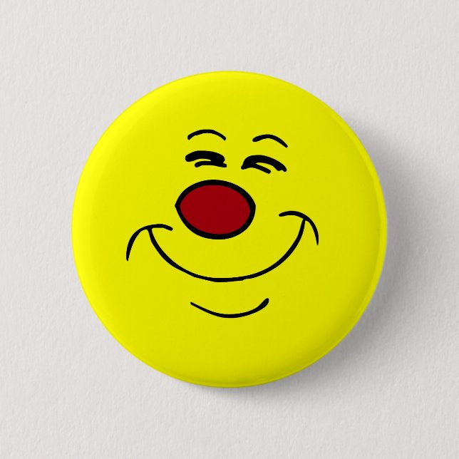 Badge Rond 5 Cm Visage suffisant Grumpey (Devant)