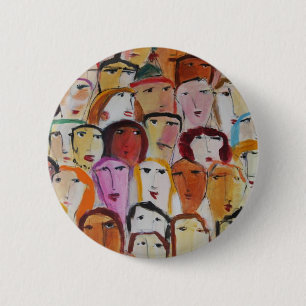 Badge Rond 5 Cm Visages