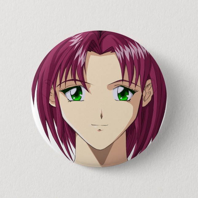 Badge Rond 5 Cm Visages de l'Anime et de la Manga (Devant)