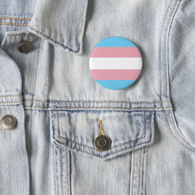 Badge Rond 5 Cm Visibilité du drapeau de fierté transgenre de Slip (En situation)