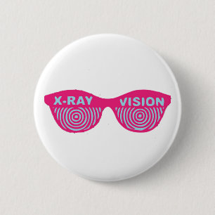 Badge Rond 5 Cm vision de rayon X
