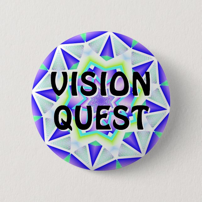Badge Rond 5 Cm VISION QUEST (modifier les mots) (Devant)