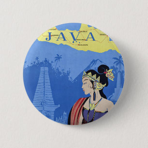 Badge Rond 5 Cm Visiter Java