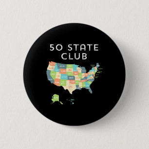 Badge Rond 5 Cm Visitez les 50 États Chemises