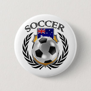 Badge Rond 5 Cm Vitesse de fan du football 2016 de l'Australie